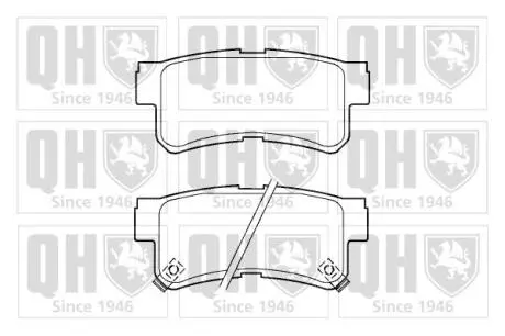 Колодки тормозные (задние) Daewoo Rexton/Ssangyong Rexton 02-/Actyon 05-/Korando 97-06 QUINTON HAZELL BP1387