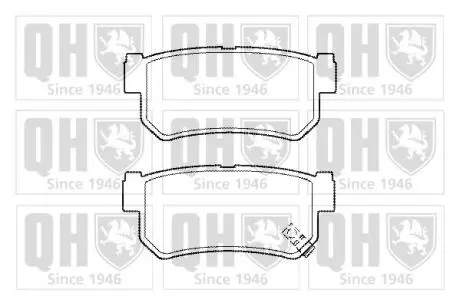Колодки тормозные (задние) Daewoo Rexton/Ssangyong Rexton 02-/Actyon 05-/Korando 97-06 QUINTON HAZELL BP1452