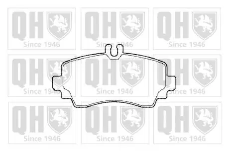 Колодки тормозные (передние) MB Vaneo (W414) 02-05 (+датчик) QUINTON HAZELL BP1469