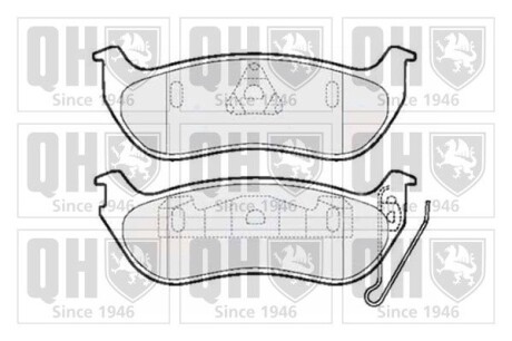 Гальмiвнi колодки дисковi QUINTON HAZELL BP1500