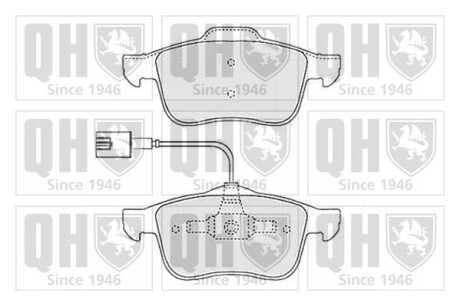 Гальмiвнi колодки дисковi QUINTON HAZELL BP1502