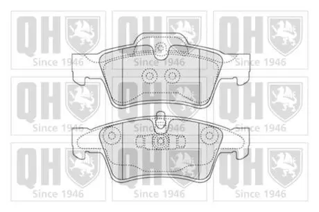 Гальмiвнi колодки дисковi QUINTON HAZELL BP1525
