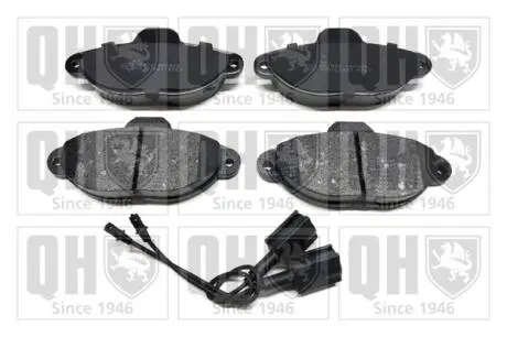 Колодки тормозные (передние) Fiat 500 07-/Ford Ka 08-16 (+датчики) QUINTON HAZELL BP1576