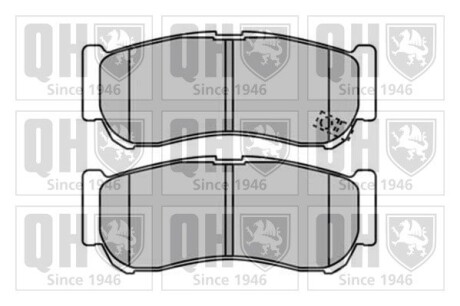 Колодки тормозные (задние) Hyundai Santa Fe II 06-12/H-1 01-07 QUINTON HAZELL BP1594