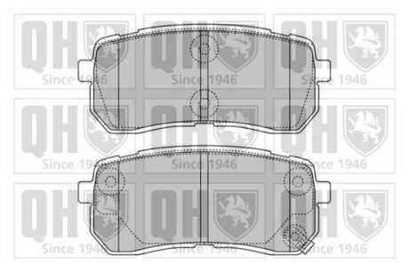 Колодки тормозные (задние) Hyundai H-1/ix55 07-/Kia Carnival 06-/Sorento III 15- QUINTON HAZELL BP1599