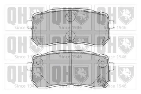 Колодки тормозные (задние) Hyundai H-1/ix55 07-/Kia Carnival 06-/Sorento III 15- QUINTON HAZELL BP1599