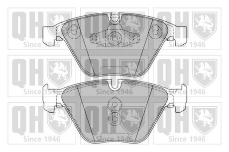 Гальмiвнi колодки дисковi QUINTON HAZELL BP1605 (фото 1)