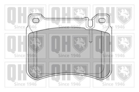 Колодки тормозные (передние) MB C-class (W203) 00-11/CLC-class (CL203/C209) 02-11 QUINTON HAZELL BP1612