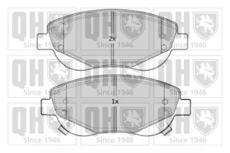 Колодки тормозные (передние) Toyota Avensis 08-/Verso 2.2 D-4D 09- QUINTON HAZELL BP1683