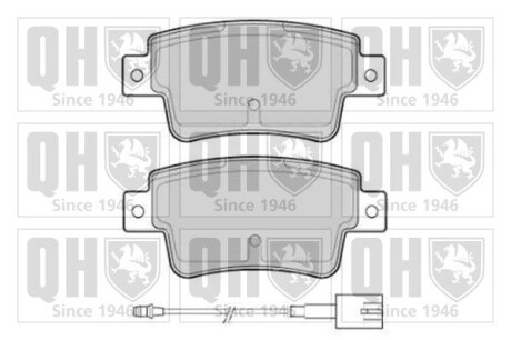 Колодки тормозные (задние) Fiat Punto 08- QUINTON HAZELL BP1768