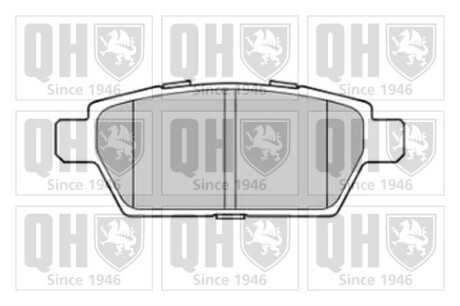 Колодки тормозные (задние) Ford Fusion 06-12/Fusion (USA) 05-/Mazda 6/Antenza 02-13 QUINTON HAZELL BP1787