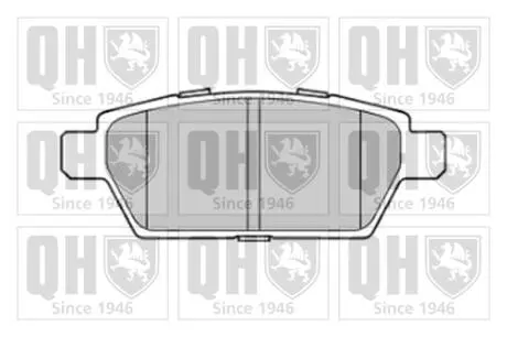 Колодки тормозные (задние) Ford Fusion 06-12/Fusion (USA) 05-/Mazda 6/Antenza 02-13 QUINTON HAZELL BP1787