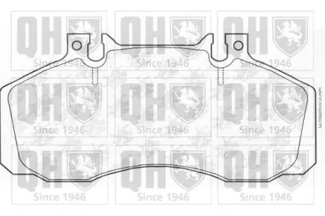 Колодки тормозные (передние) MB 609-814/Vario QUINTON HAZELL BP647