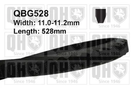 Ремень генератора Audi A4/A6/VW Passat 1.8T 96-00 (11x528) QUINTON HAZELL QBG528