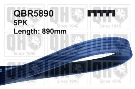 Ремiнь клиновий QUINTON HAZELL QBR5890