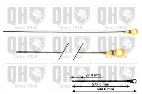 Щуп уровня масла Citroen C4/C5/Peugeot 307/407/508 2.0 HDi 04- QUINTON HAZELL QOD129