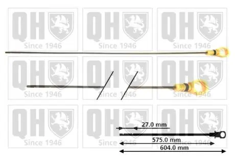 Щуп уровня масла Citroen C4/C5/Peugeot 307/407/508 2.0 HDi 04- QUINTON HAZELL QOD129