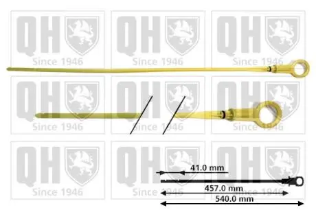Щуп уровня масла Renault Kangoo/Clio/Megane 1.4/1.6 (425/466mm) QUINTON HAZELL QOD136