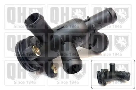 Фланец системы охлаждения Ford Transit 2.4TDCi/TDE 04-14 (пластик) QUINTON HAZELL QTH1004CF