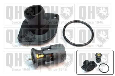 Термостат VW Caddy II-III 1.4-1.6 95-10 (87°C) (+ корпус) QUINTON HAZELL QTH641K