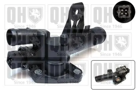 Корпус термостата t 83°С Renault Kangoo 1.5dci 08- QUINTON HAZELL QTH662K