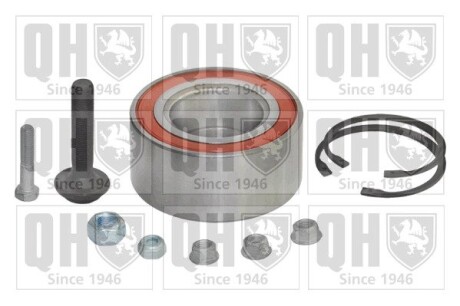 Подшипник ступицы (передней) Audi 80/90 88-96 (39x75x37) (к-кт с болтами) QUINTON HAZELL QWB733