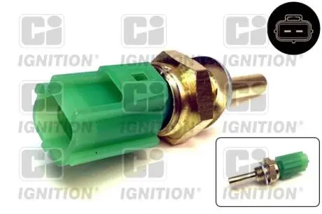 Датчик температуры охлаждающей жидкости Mazda 323/626/ Toyota Corolla 92-07 (M12x1.5) (зеленый) QUINTON HAZELL XEMS37