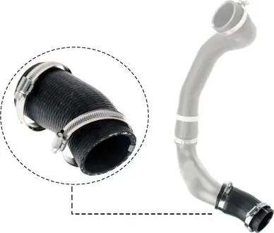 Патрубок інтеркулера Land Rover Freelander (L359) 2.2 TD4 06-14 (короткий) RAPRO R14229