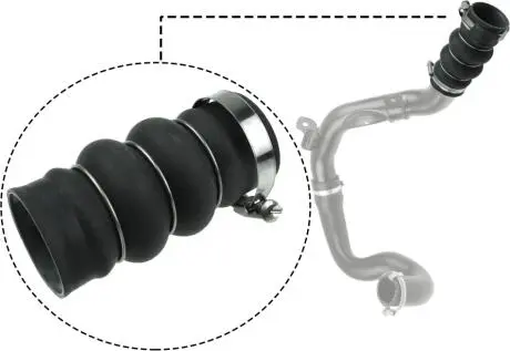 Патрубок интеркулера Connect 1.8 TDCi 06- RAPRO R16240