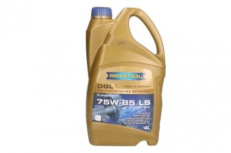 Трансмиссионное масло DGL GL-5 LS 75W-85 синтетическое 4 л RAVENOL 1221107004 (фото 1)