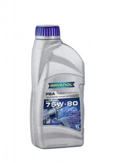 Трансмиссионное масло PSA GL-4+ 75W-80 полусинтетическое 1 л RAVENOL 1222100001