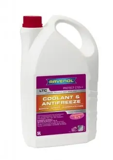 Антифриз червоний 5л C12++ концентрат LTC (1:1 -37°C) VAG TL 774-G RAVENOL 1410125005