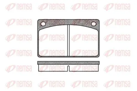 Колодки тормозные дисковые REMSA 0042.00 (фото 1)
