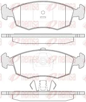 Гальмівні колодки передн. FIAT STRADA пікап 1.3 D 10- REMSA 0172.35