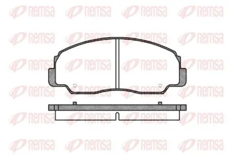 Тормозные колодки, дисковый тормоз.) REMSA 017820