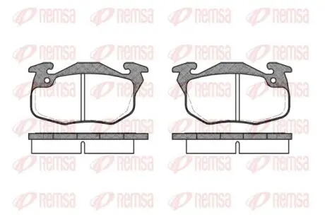 Тормозные колодки, дисковый тормоз.) REMSA 019210 (фото 1)