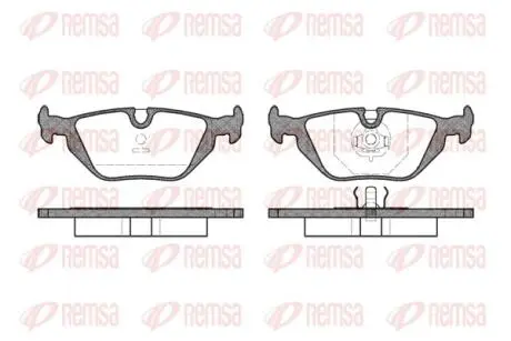 Тормозные колодки, дисковый тормоз.) REMSA 026530