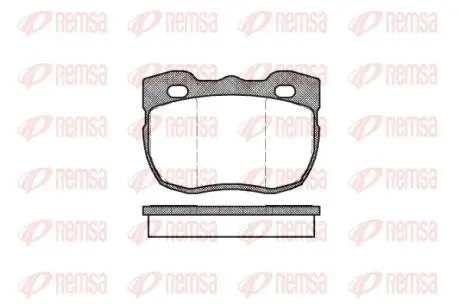 Тормозные колодки, дисковый тормоз.) REMSA 026700