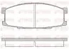 Тормозные колодки, дисковый тормоз.) REMSA 028300 (фото 1)