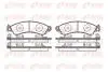 Тормозные колодки, дисковый тормоз.) REMSA 033402 (фото 1)