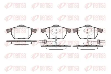 Тормозные колодки, дисковый тормоз.) REMSA 039052