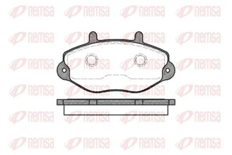Колодки тормозные дисковые REMSA 0392.00