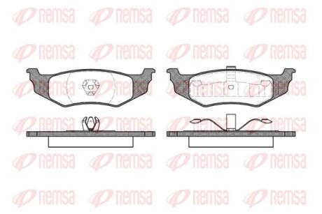 Тормозные колодки, дисковый тормоз.) REMSA 048200