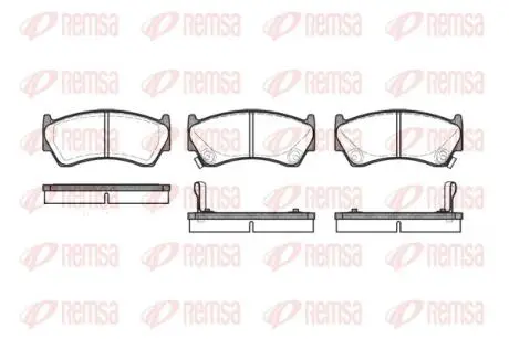 Колодки тормозные дисковые REMSA 0592.02