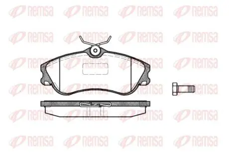 Тормозные колодки, дисковый тормоз.) REMSA 063400