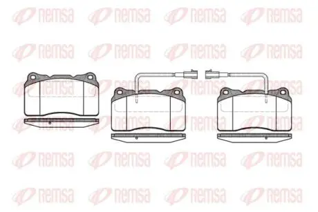 Тормозные колодки, дисковый тормоз.) REMSA 066622