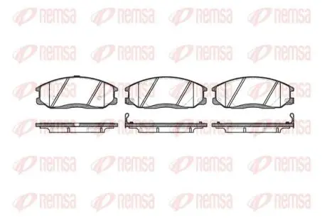 Тормозные колодки, дисковый тормоз.) REMSA 077122