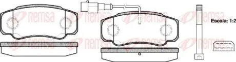 Тормозные колодки, дисковый тормоз.) REMSA 096102