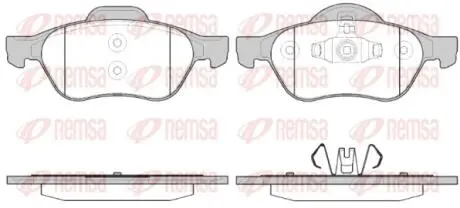Колодки тормозные дисковые REMSA 0962.40