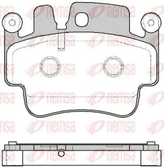 Тормозные колодки, дисковый тормоз.) REMSA 098200